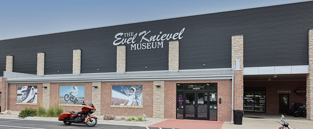 Exterior of Evel Knievel Museum in Topeka, Kansas.