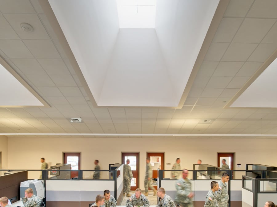 Skylight in a military facility.