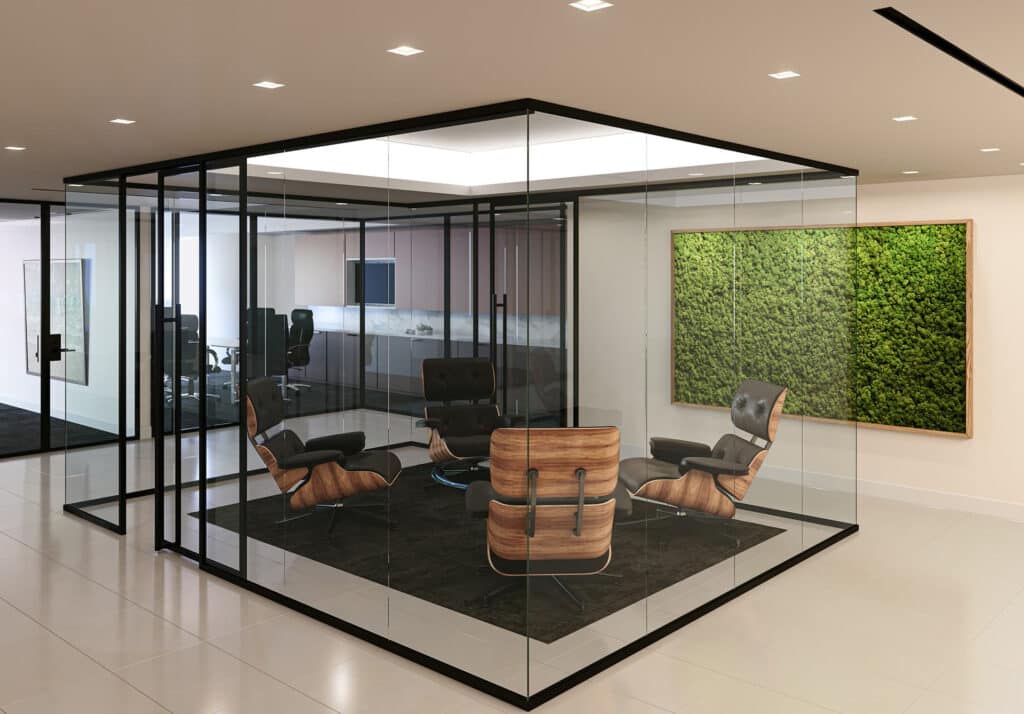ZONA Glass wall cube.